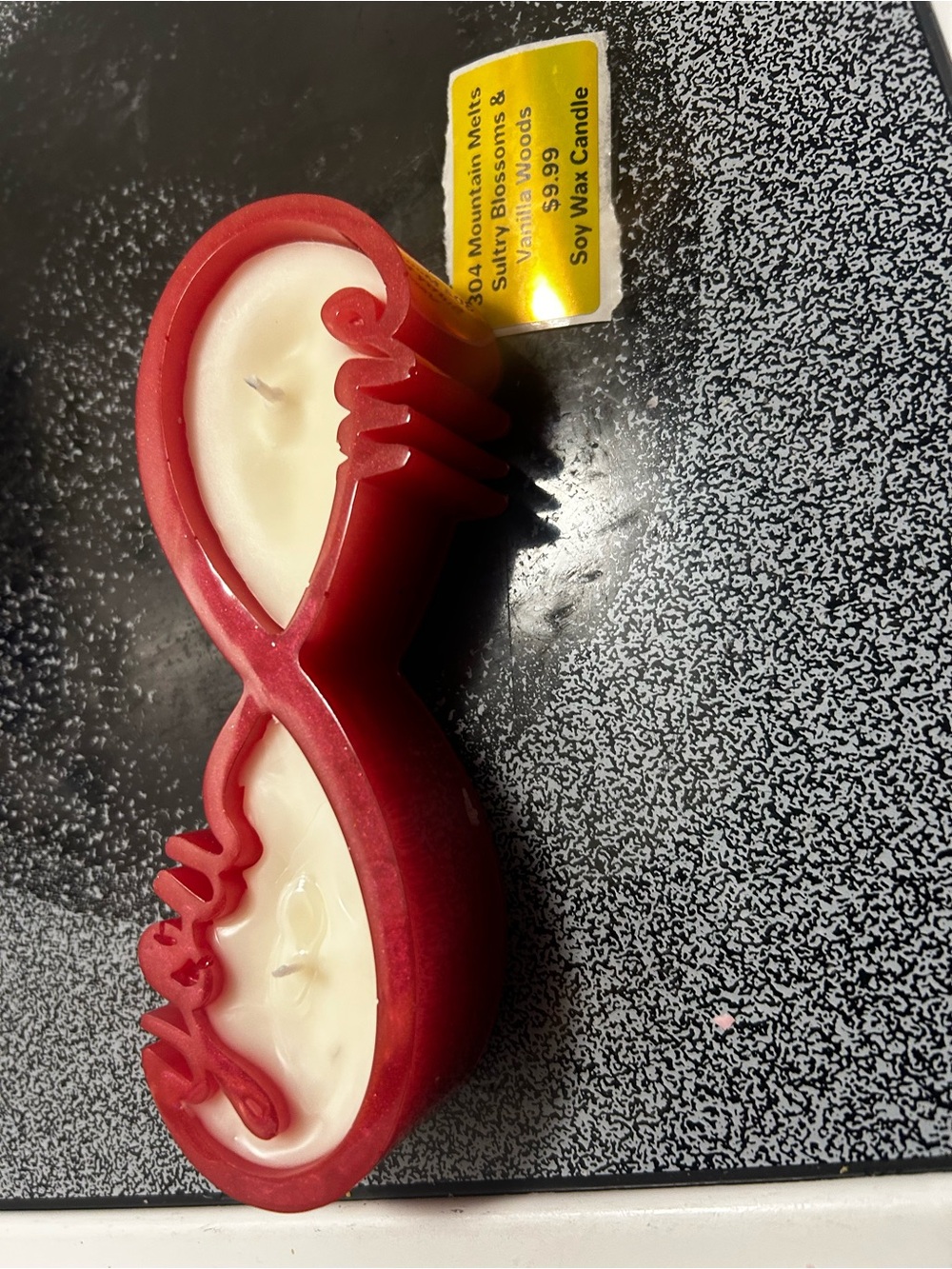 Red Infinity Soy Wax Candle - Double Wick Decorative Candle